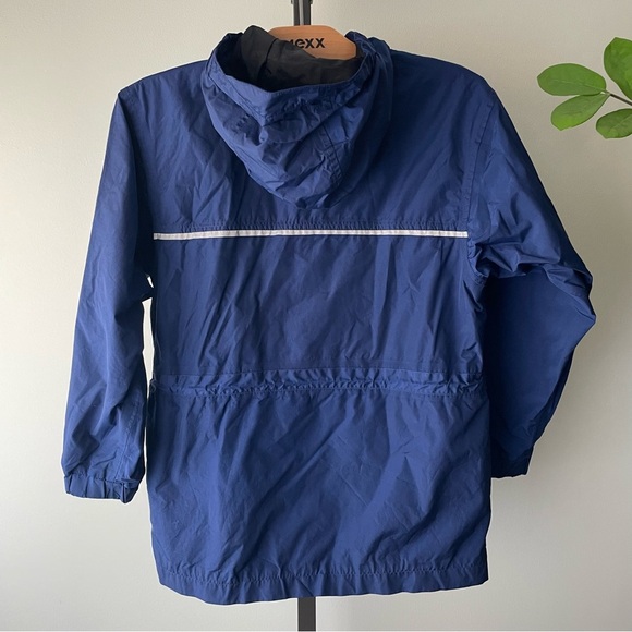Vintage Sportif MEC Boys Reflective Rain Jacket Children’s Youth Blue - Picture 3 of 10
